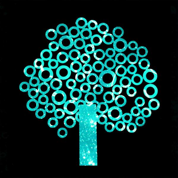 Love of Trees, Blue, Sheila Borthwick Design