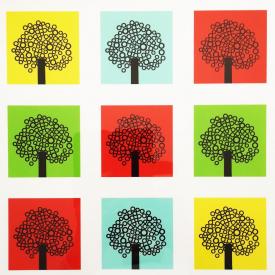 Trees, digital montage, Sheila Borthwick