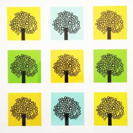 Trees, digital montage, Sheila Borthwick